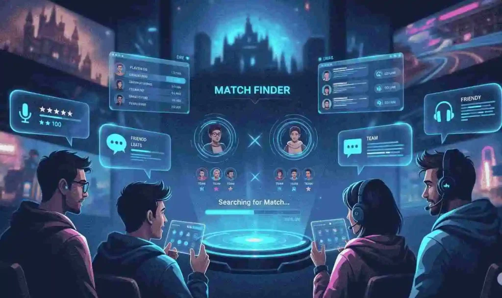 Find the Perfect Faceit Team with Smart Finder Tools 3 Players using Faceit match finder to search for teammates and create a game lobby